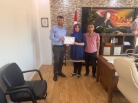 İŞKUR'dan Görevlendirilen Personele Teşekkür Belgesi Verildi