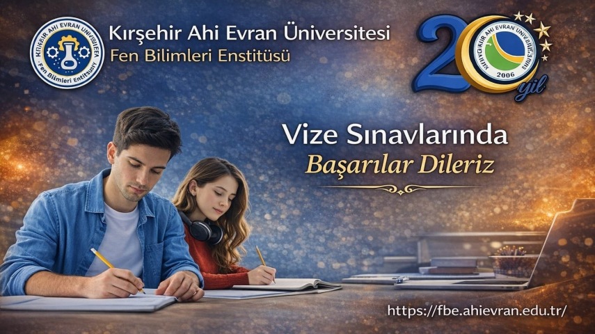 Öğrencilerimize Vize Sınavlarında Başarılar Dileriz