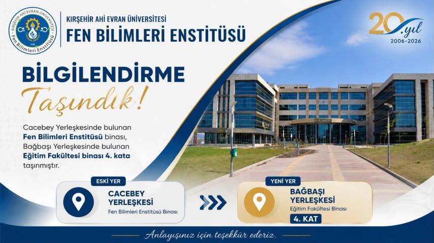 Enstitü Binamız Taşındı