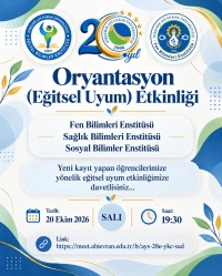 Oryantasyon (Eğitsel Uyum) Etkinliği